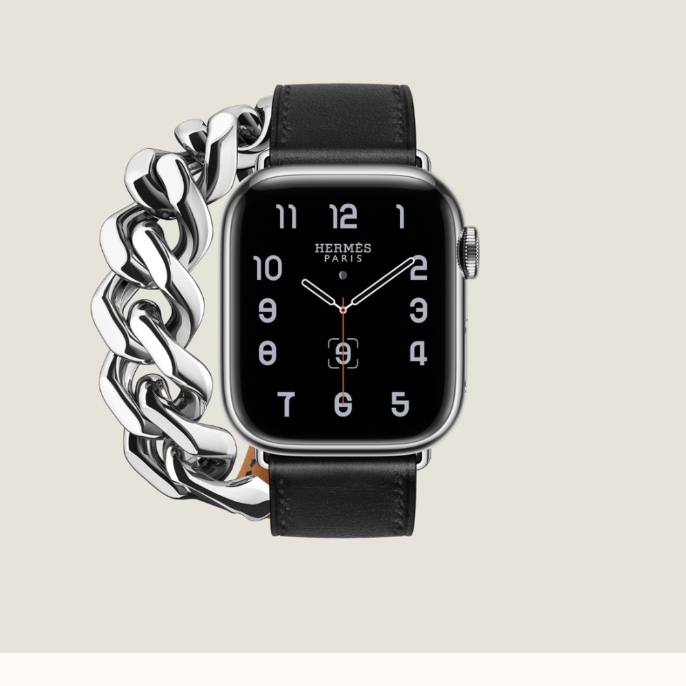 COPY - Hermès Double Tour 41 mm Gourmette Metal Apple Watch Band